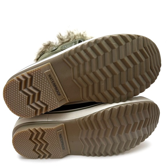 Sorel Joan of Arctic Nori Green Dark Stone Waterproof Winter Boots NEW - Picture 6 of 10